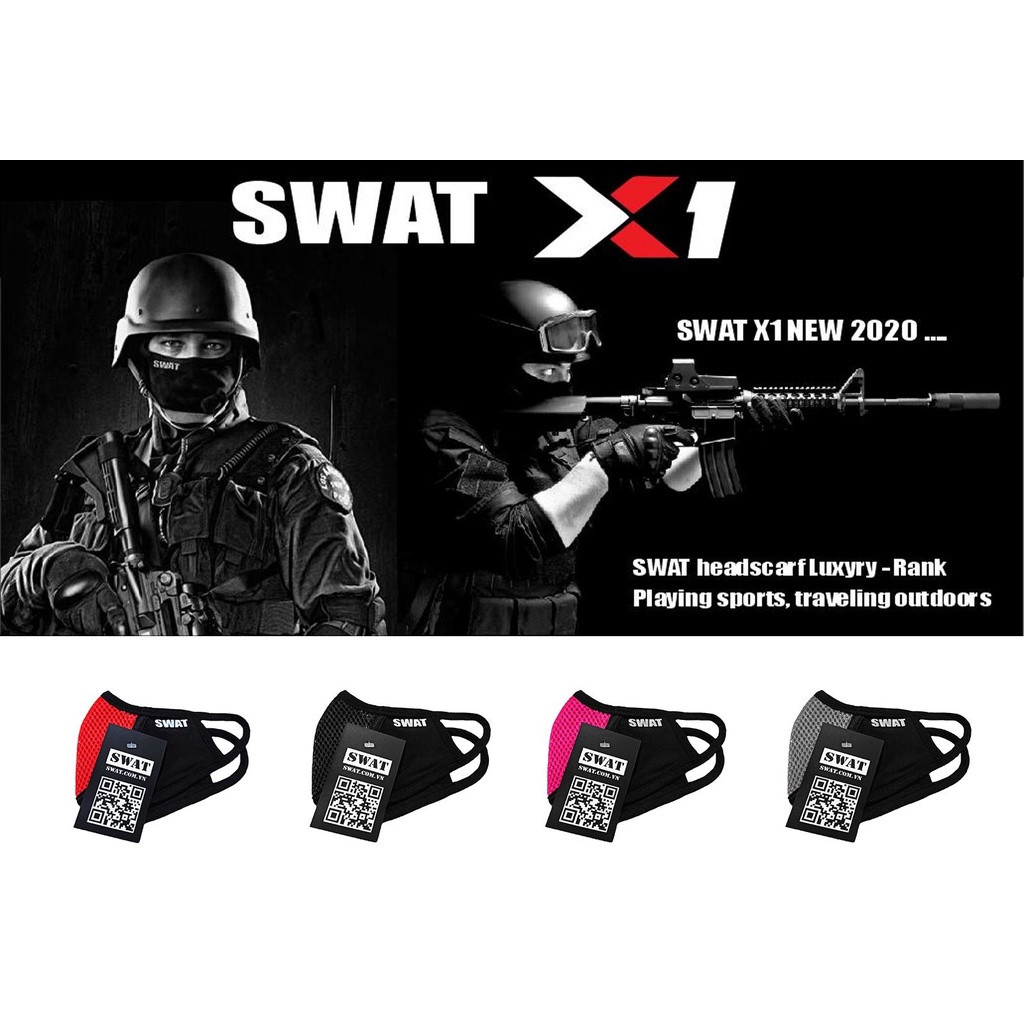 Khẩu Trang Vải SWAT - X1 Cao Cấp Đi Phượt Cực Chất