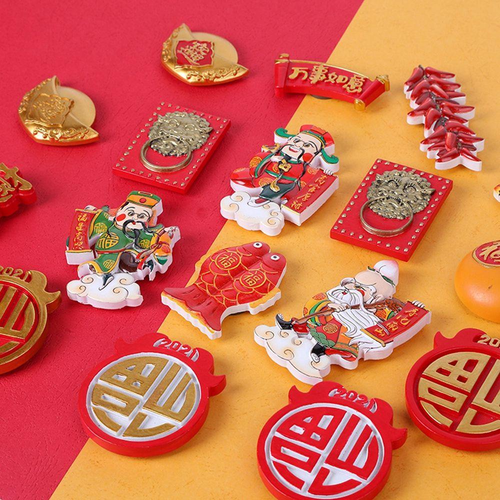 Chú Hổ Bằng Nhựa Resin Dễ Thương Dùng Trang Trí Tủ Lạnh