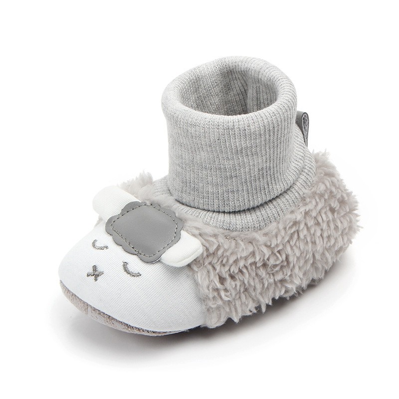 Giày cotton mềm mại họa tiết hoạt hình đáng yêu cho bé