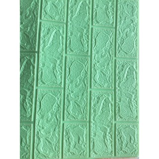 Xốp dán tường Giả gạch 3D Khổ Lớn 70x77cm đủ màu loại 1