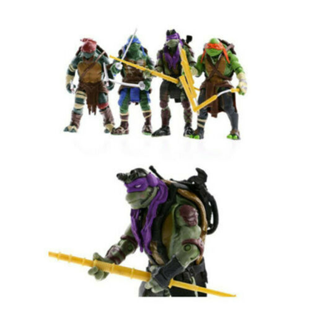 Set 4 Mô Hình Nhân Vật Ninja Rùa Dễ Thương