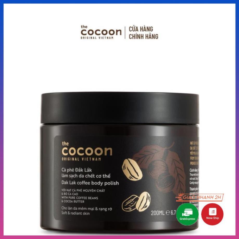 Tẩy da chết cơ thể cà phê Đắk Lắk Cocoon cho làn da mềm mại và rạng rỡ 200ml | BigBuy360 - bigbuy360.vn