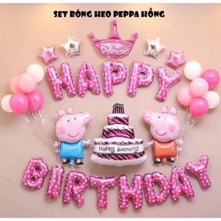 Set sinh nhật heo hồng CHÍP