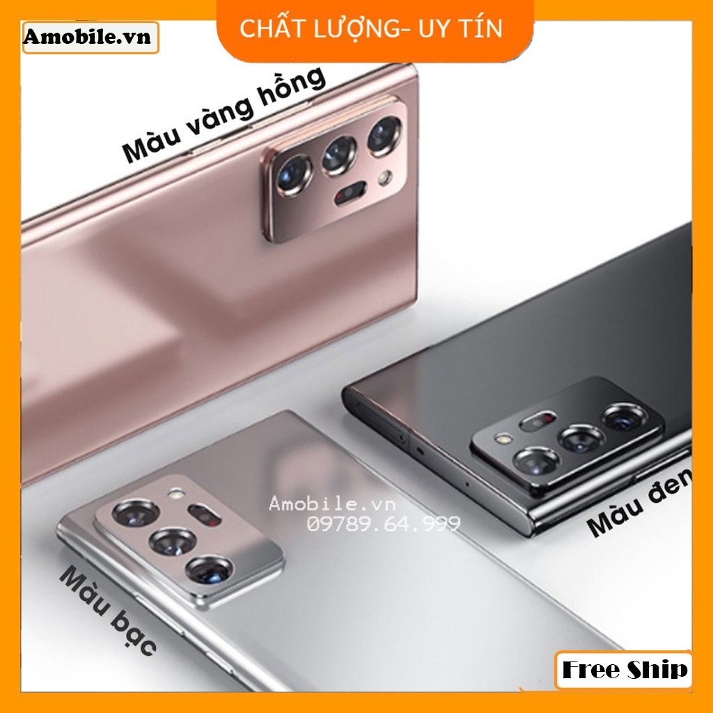 [Free Ship] Dán camera Samsung Galaxy Note 20 Ultra khung kim loại bảo vệ an toàn camera sau 3 màu đen, bạc, vàng hồng