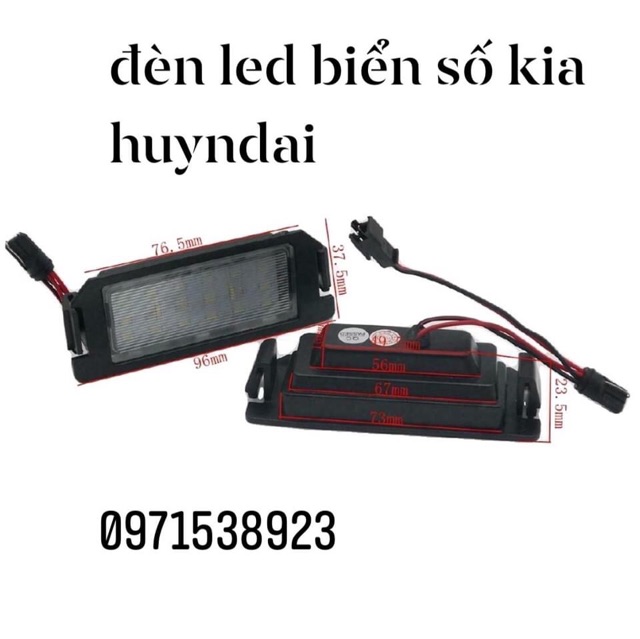Đèn led biển số KIA MORNING PICANTO HUYNDAI I10 I 20 lắp xịn