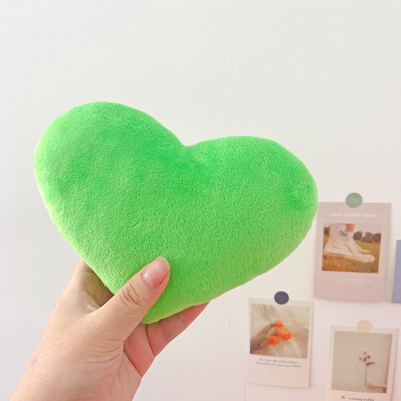 Gối Nhồi Bông Hình Trái Tim 15cm Mềm Mại Đáng Yêu