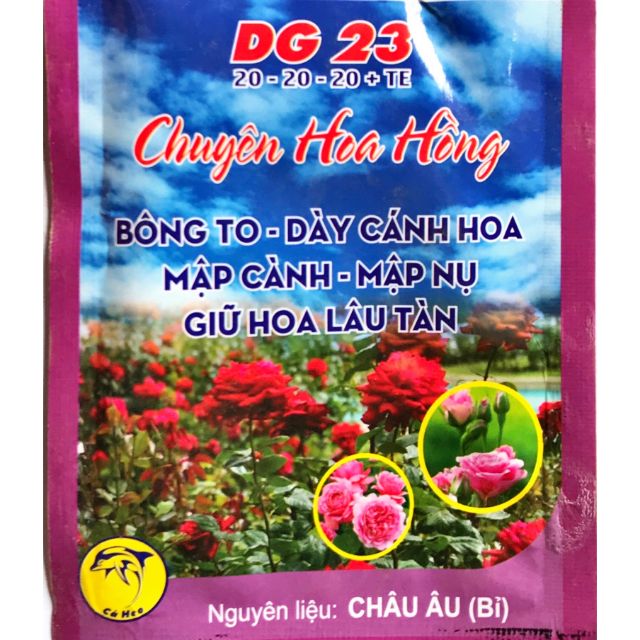 Phân bón chuyên cho hoa Hồng DG23 50gr