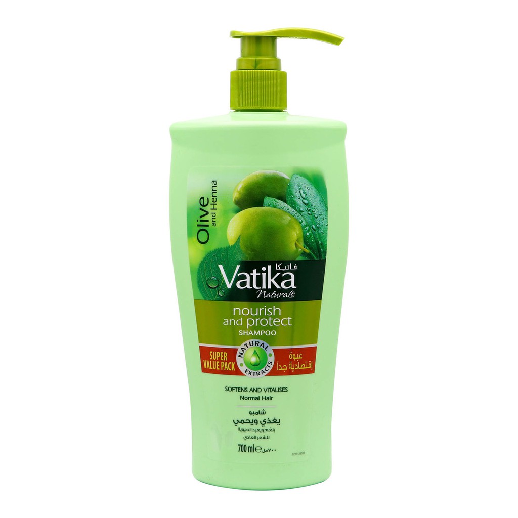 Dầu gội Vatika Naturals Nourish &amp; Protect Shampoo nuôi dưỡng và bảo vệ tóc dày óng mượt 700ml