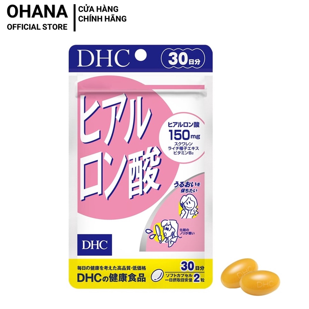 Viên Uống DHC Giữ Ẩm Cấp Nước DHC Hyaluronic Acid 30 Ngày (60v/gói)