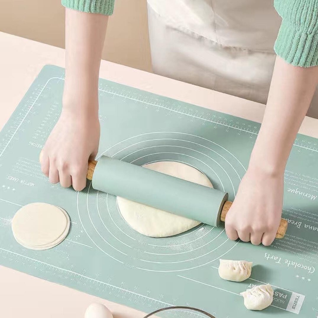 Set thảm cán bột Silicon làm bánh màu pastel - Jumping Beans