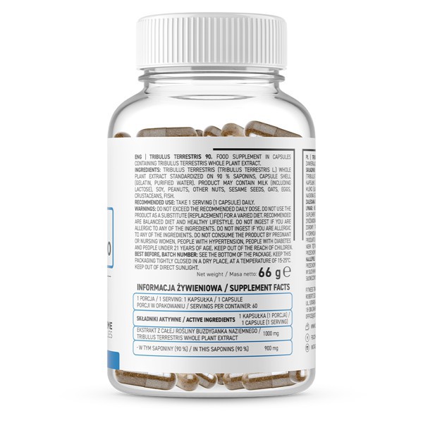 Thực Phẩm Bổ Sung Tăng Test Ostrovit TriBulus 60 Viên