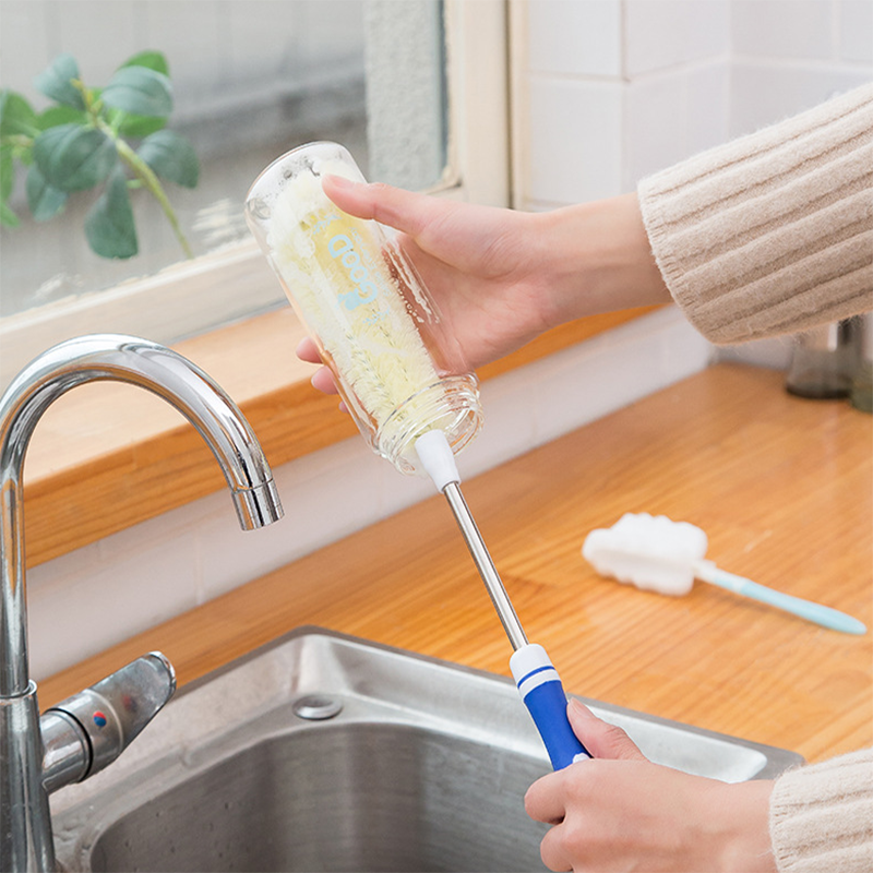 Cọ Rửa Ly Hai Đầu Hình Chữ L Không Cần Chết Vệ Sinh Tường Tiện Dụng