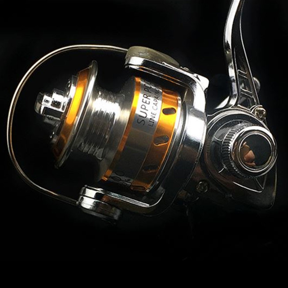 Máy câu cá quay tay cầm bằng hợp kim kẽm