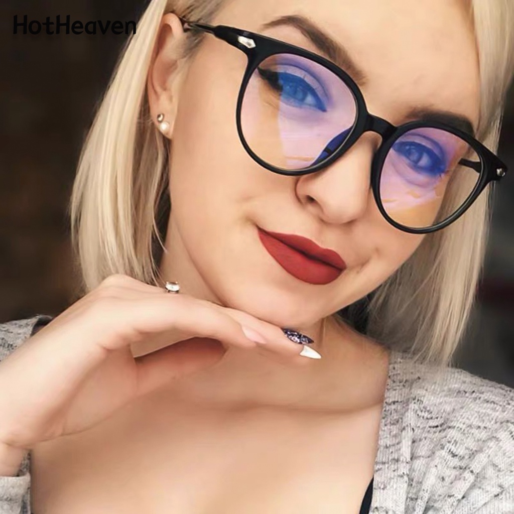 Kính Mát Gọng Oval Chống Bức Xạ Chống Ánh Sáng Xanh 4 Kiểu Dáng Thời Trang Unisex