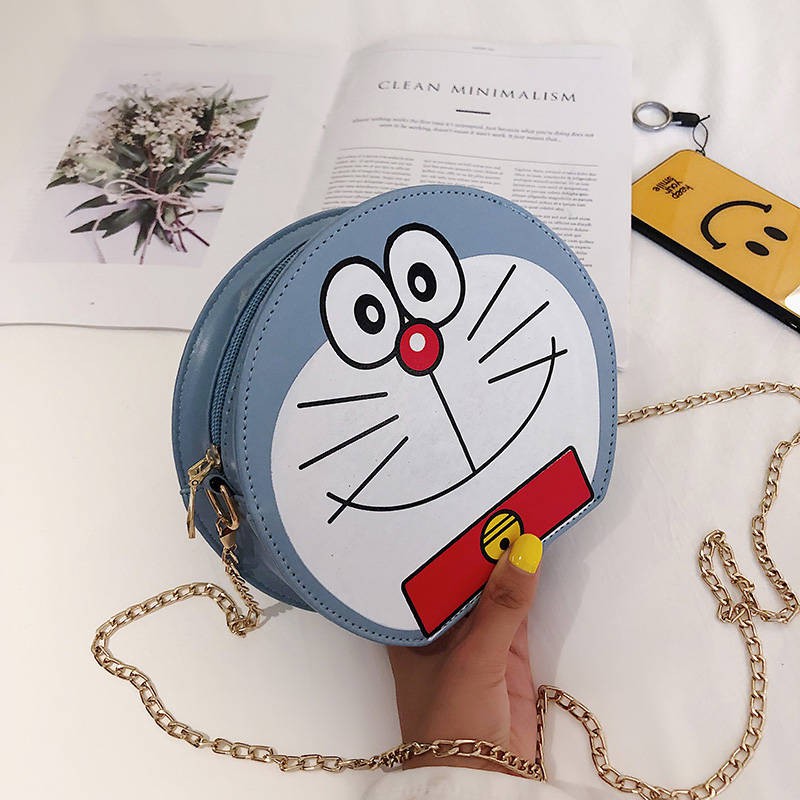 Doraemon Túi Đeo Chéo Hình Mèo Máy Doremon Đáng Yêu Cho Nữ