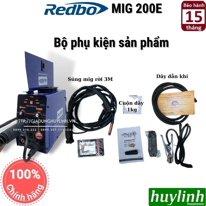 Máy hàn 3 chức năng Redbo MIG 200E mini - Tặng cuộn dây 1kg + lọ sáp