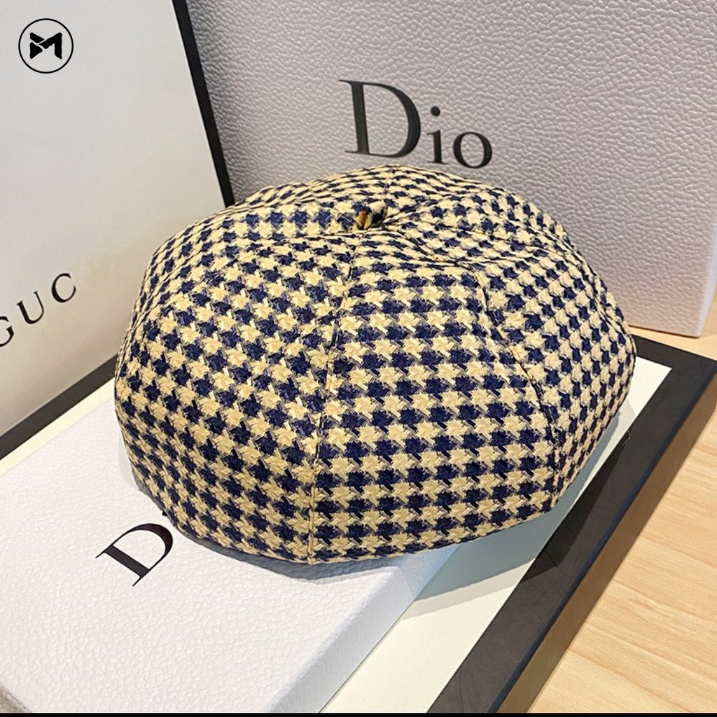 Mũ Beret Hình Bát Giác Phong Cách Retro Anh Quốc Thời Trang 2022