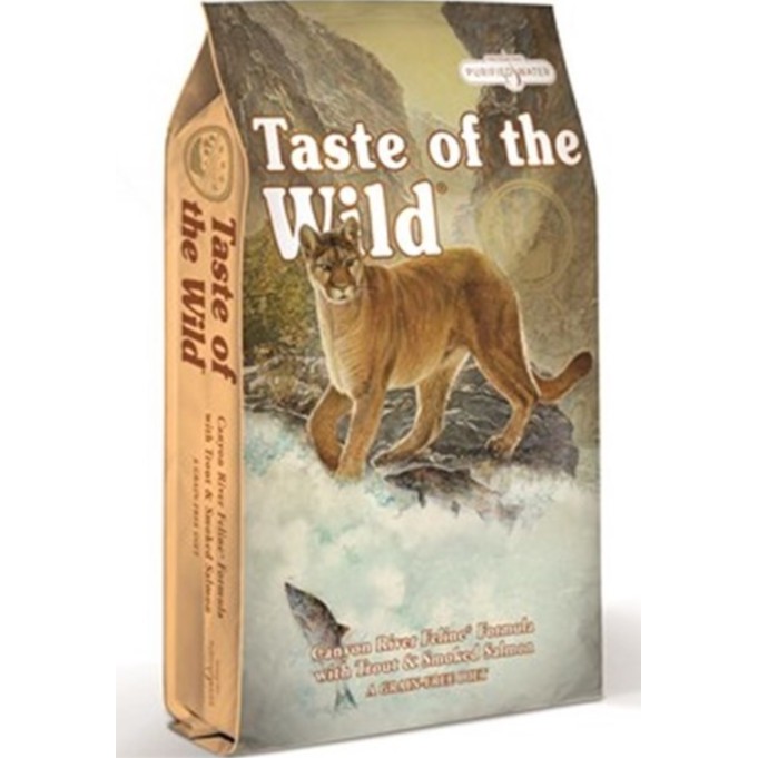 [DINH DƯỠNG CAO] Thức ăn hạt CHO TẤT CẢ GIỐNG MÈO 2KG TASTE OF THE WILD CANYON RIVER vị Cá Hồi Vân &amp; Cá Hồi Xông Khói