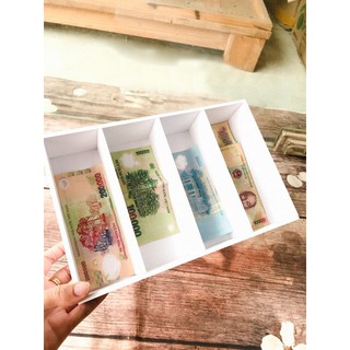 Hộp chia xiền lẻ thu ngân 4 ngăn