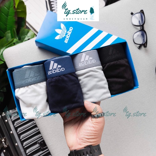 Quần Sịp Nam Boxer Hàng Xuất Khẩu Cao Cấp Combo 4 Cái ADD-3L, Quần Xì Nam Thun Lạnh Co Dãn 4 Chiều Siêu Kháng Khuẩn.