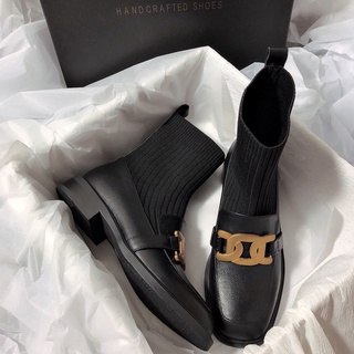BOOT DA CỔ LEN ĐẾ 3CM