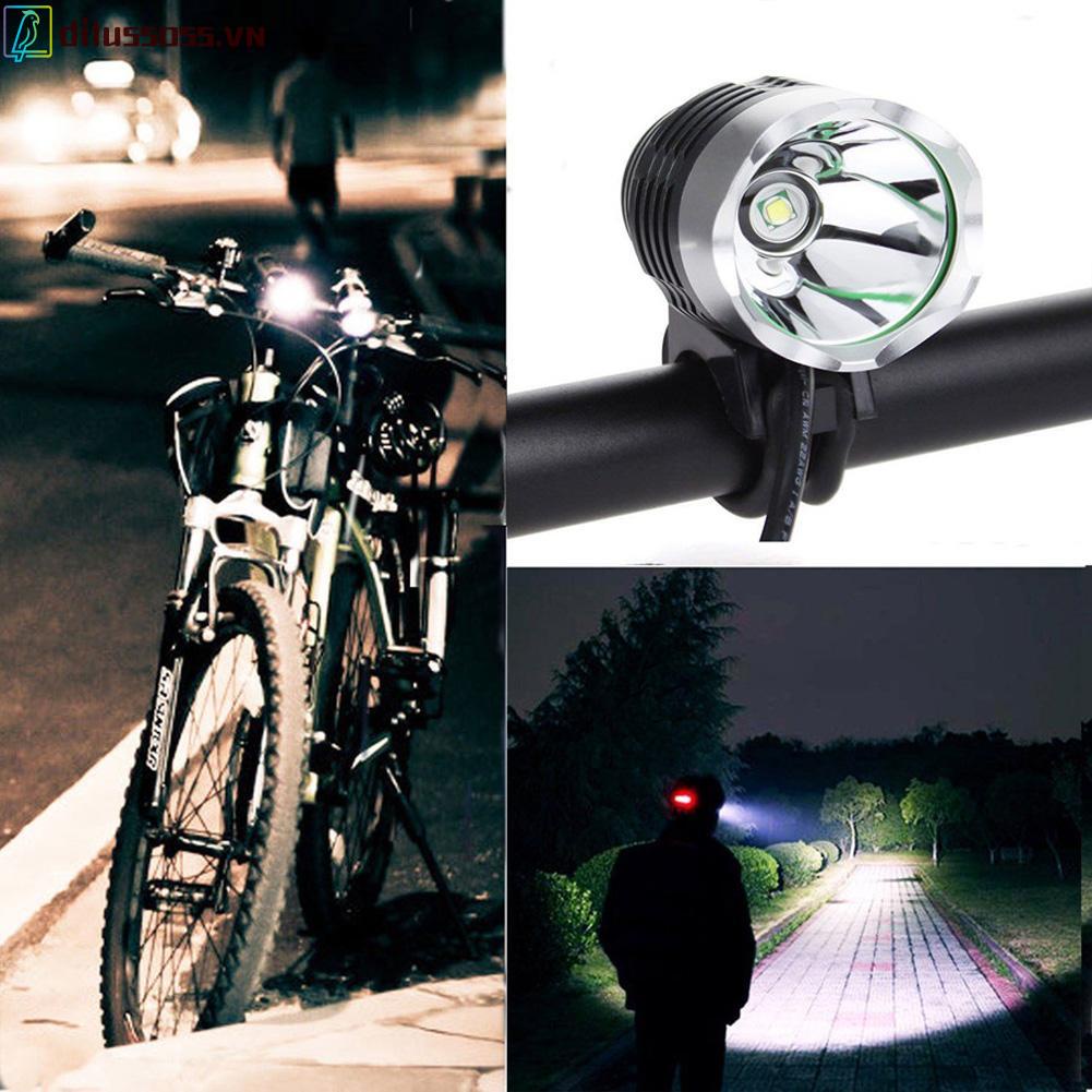 Đèn pha LED 3 chế độ XM-L T6 Q5 1200Lm cho xe đạp