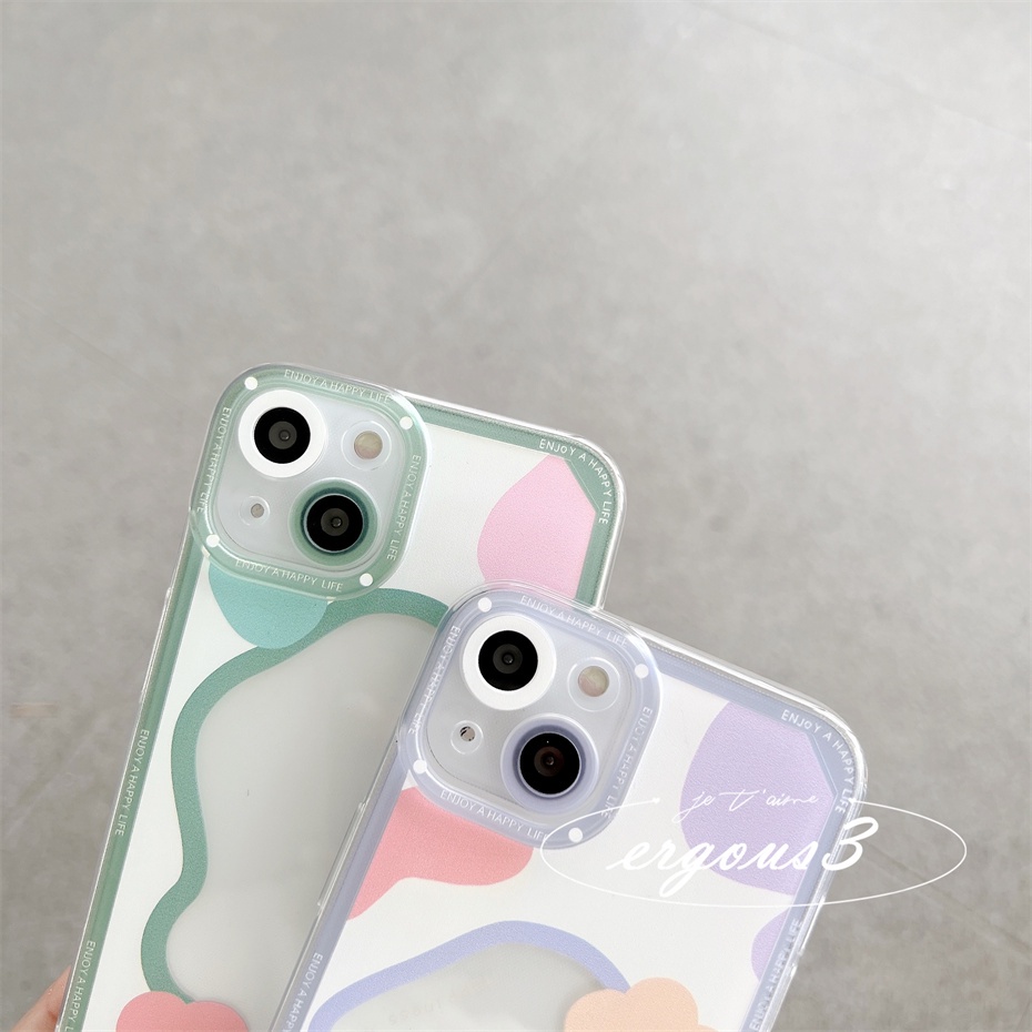 Ốp Điện Thoại Dẻo Trong Suốt Họa Tiết Hoa Xinh Xắn Cho iPhone 13 12 11 Pro Max SE2020 X XR Xs Max 7 8 Plus