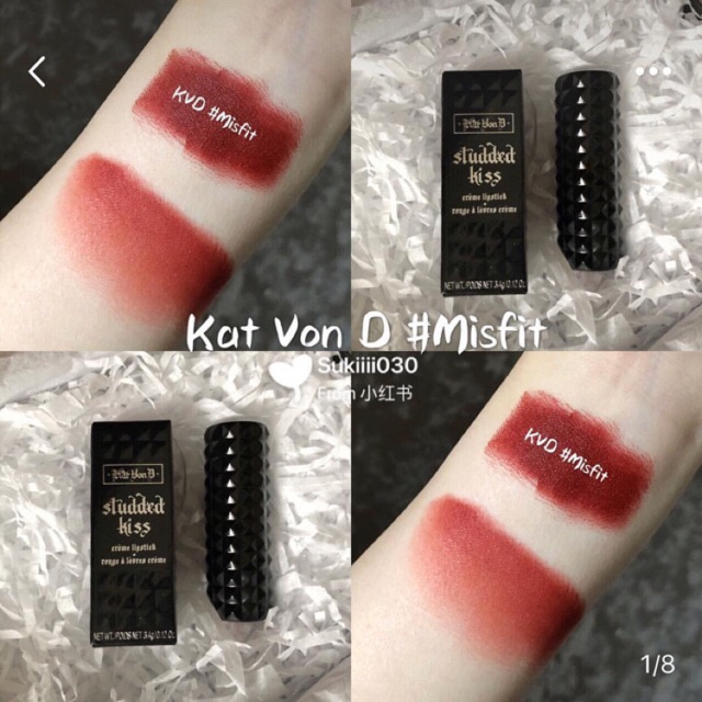 Son thỏi Kat Von D Studded Kiss Lipstick Misfit/ Russet