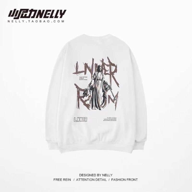 Áo sweater nelly heybig nỉ lót lông sale (có sẵn) lnner