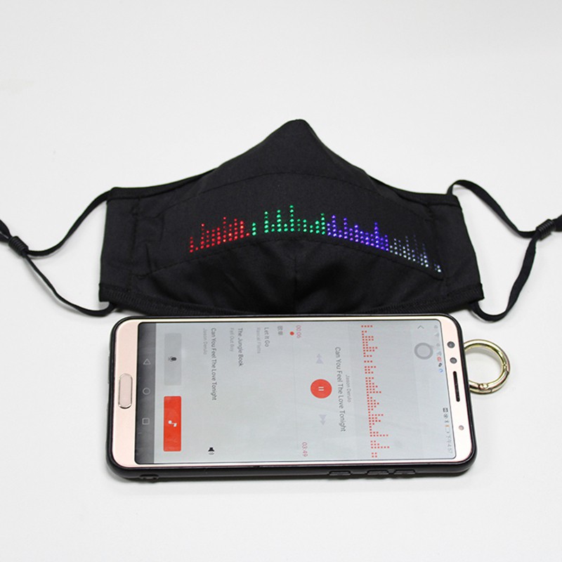 (Hàng Mới Về) Mặt Nạ Đèn Led Phát Sáng Kết Nối Bluetooth Độc Đáo | BigBuy360 - bigbuy360.vn