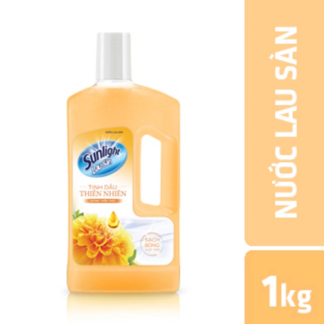 Nước Lau Sàn Sunlight Cam Hương Hoa Thiên Thảo Chai 1kg