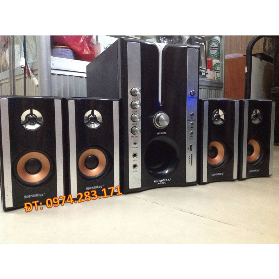 Loa vi tính Soundmax 4.1 8900 có lỗ gắn USB