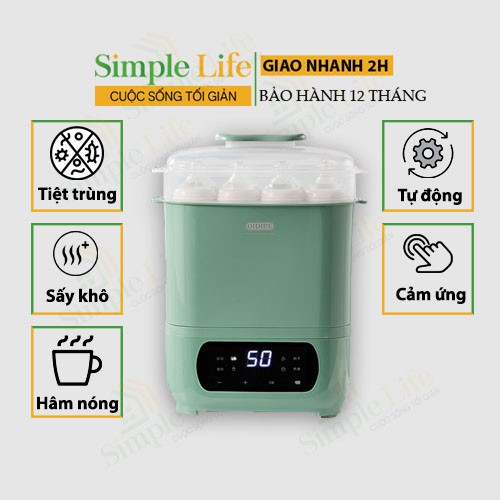 [FreeShip - BH 1 năm] Máy tiệt trùng, sấy khô, hâm nóng bình sữa, đồ chơi tự động. Hâm sữa, đồ ăn cho bé