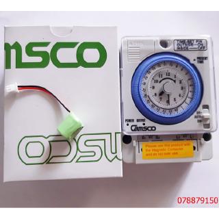 Công tắc hẹn giờ camsco TB35 15A Đài Loan role 24h ổ cắm hẹn giờ TẶNG KÈM PIN DỰ PHÒNG