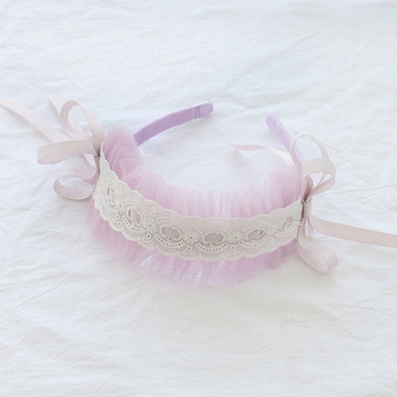 Youyo Băng Đô Hóa Trang Cô Hầu Gái Viền Ren Xếp Ly Viền Ngọc Trai Cho Nữ