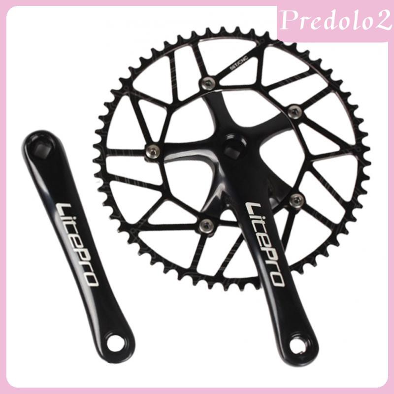 [PREDOLO2] 9-11 Speed Crankset Set 170mm Crankarms 130 BCD Crankset for Mountain Road Bike Fixed Gear Bicycle