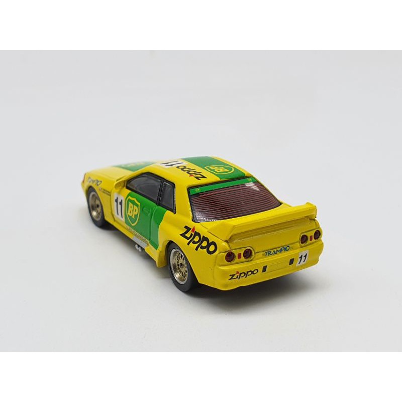 Xe Mô Hình Nissan Skyline GT-R R32 Gr.A #11BP 1993 Janpan Touringcar Championship RHD 1:64 Mini GT (Vàng)