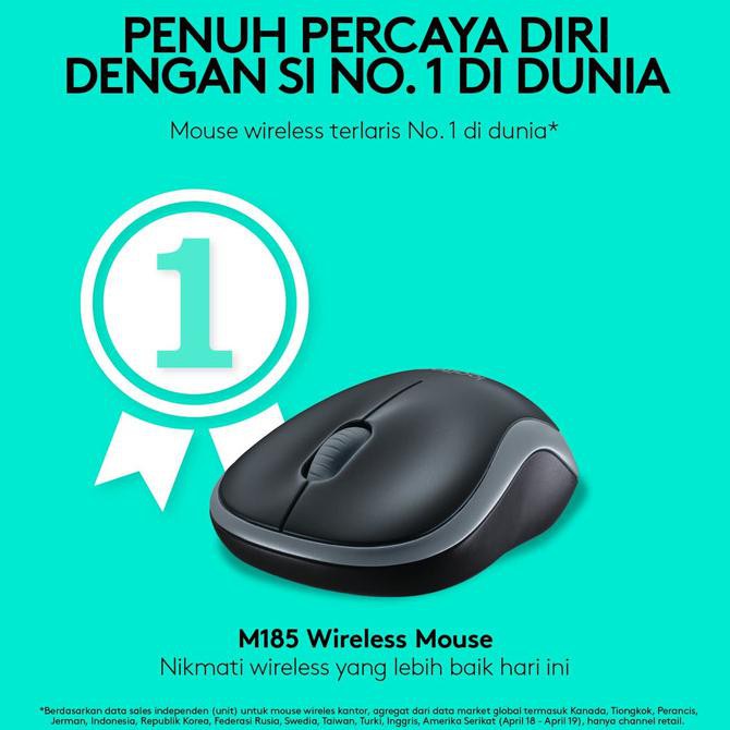 Chuột Không Dây Logitech M185 Chính Hãng 100% / M 185