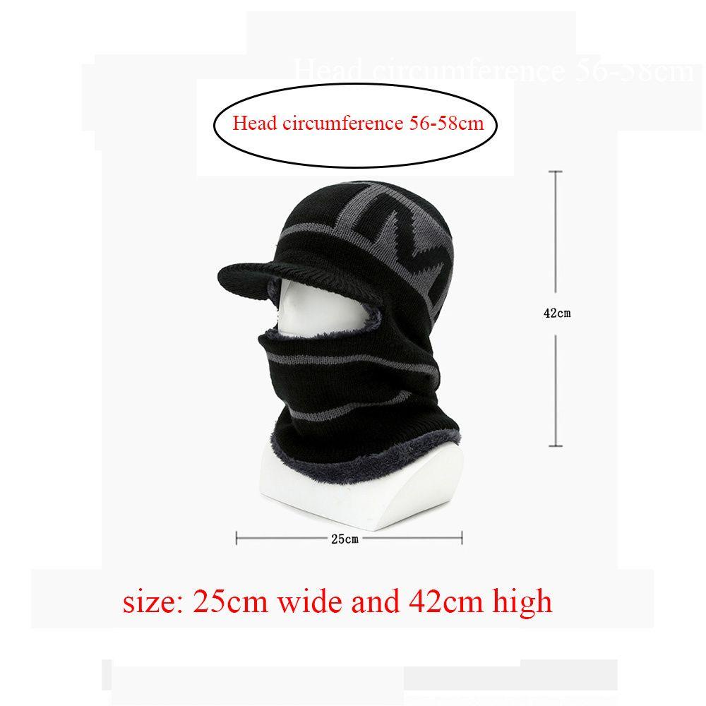 Bộ Mũ Beanie Dệt Kim Kèm Khăn Choàng Giữ Ấm Mùa Đông