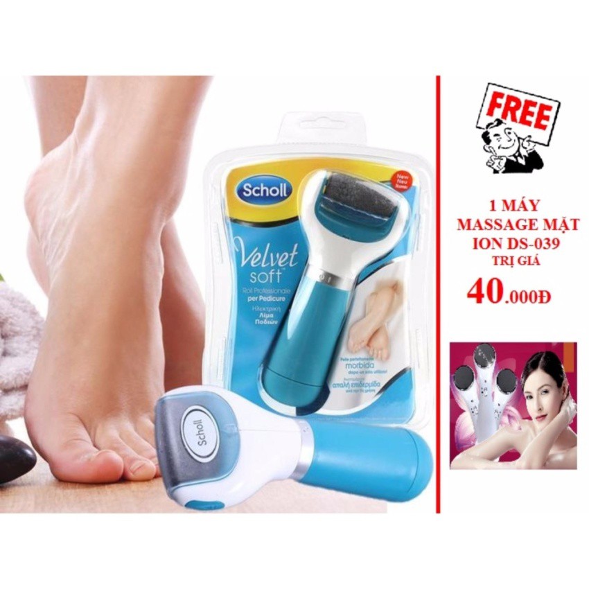 Máy chà gót chân VELVET SMOOTH + Tặng 1 máy massage mặt ion DS-039