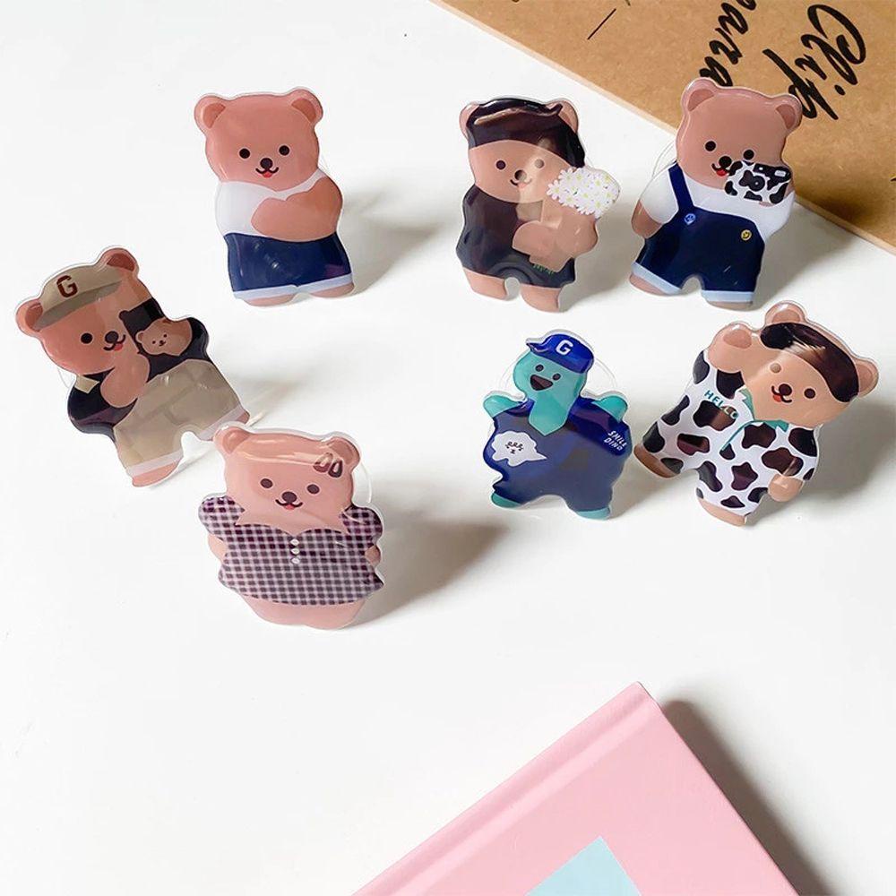 Giá Đỡ Điện Thoại Hình Gấu Hoạt Hình 3D Dễ Thương