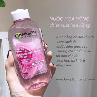 Nước hoa hồng Garnier - 200ml