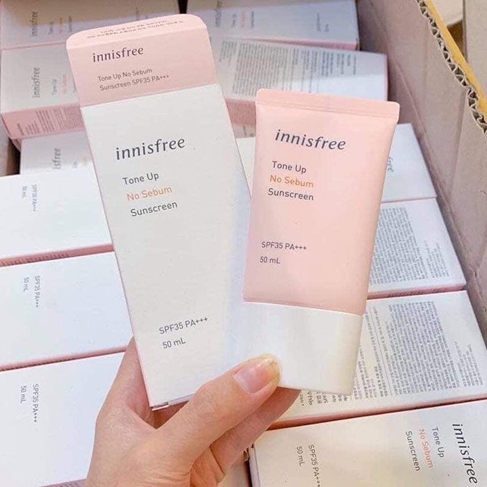 Chống nắng innisfree hồng