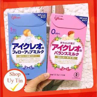 [Mã SKAMLTSM9 giảm 15 đơn 99K] ✅Sữa Icreo Glico Nhật hộp 10 thanh 130g