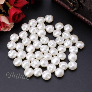 Set 50 khuy áo hình viên ngọc trai 10mm 11mm