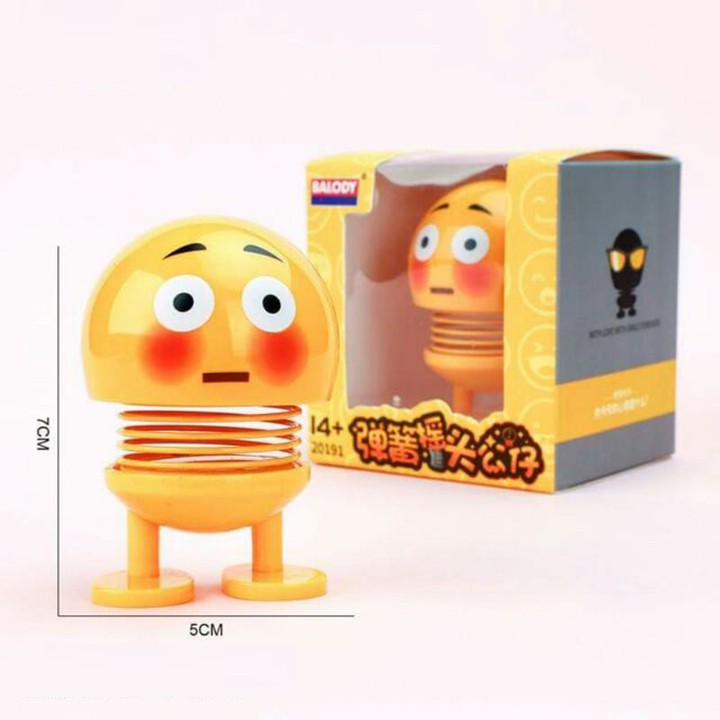 (Sỉ)Thú nhún emoji con lắc lò xo biểu cảm gương mặt-mẫu ngẫu nhiên( giao từ 10 con) hàng loại đẹp