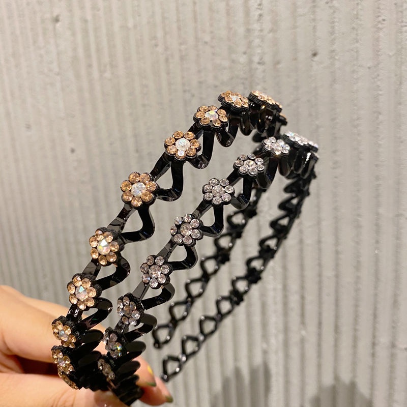 Băng Đô Gợn Sóng Đính Đá Thời Trang 2022