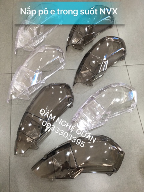Nắp pô e trong suốt NVX V1 màu trắng trong / màu đen khói loại tốt mới 100% 💰  190,000 VND / 1 cái