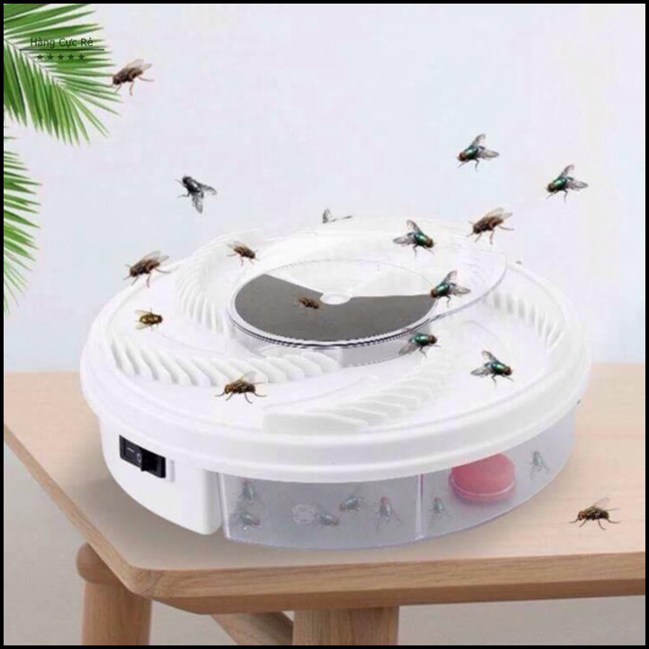 Máy bẫy ruồi thông minh - Máy diệt côn trùng, bắt ruồi nhặng tự động – Tặng mồi bẫy
