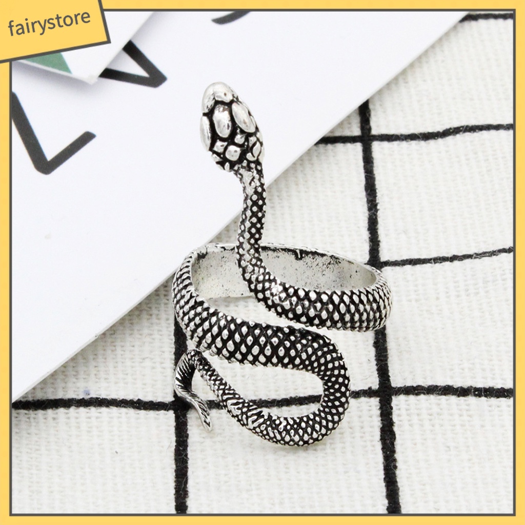 Nhẫn Hở Hình Rắn Cá Tính Cho Nam Và Nữ